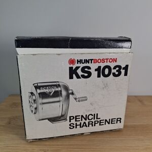 Hunt Boston KS 1031 Pencil Sharpener - Silver/Black